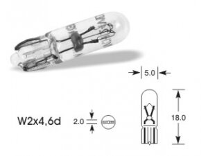 12V 1,2W W2x4,6d VISION PRO 1