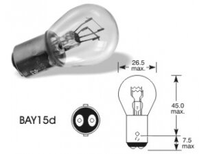 12V 21/5W Bay15d P21/5W VISION PRO 1