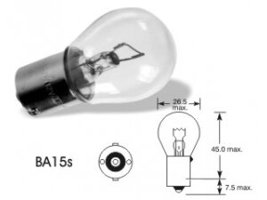 12V 21W Ba15s P21W VISION PRO 1