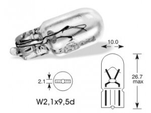 12V 3W W2,1x9,5d W3W VISION PRO