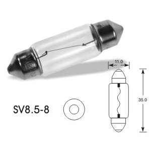 12V 5W SV8,5-8 C5W (11x35mm) VISION PRO