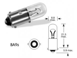 12V 4W Ba9s T4W VISION PRO