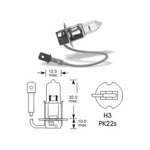 12V 55W Pk22s H3 VISION PRO