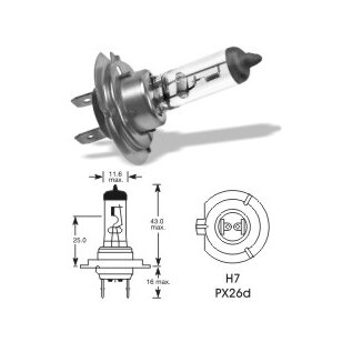 12V 55W Px26d H7 VISION PRO E1