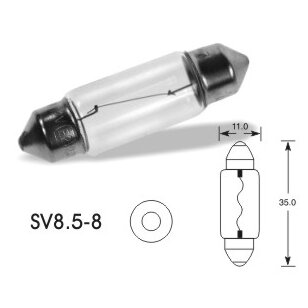 12V 5W SV8,5-8 C5W (11x35mm) VISION PRO