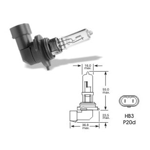 12V 60W P20d HB3 VISION PRO