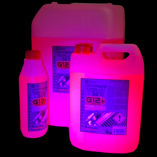 ARZENA Coolant Red G12+ Longlife (-36°C) 5kg 5 years/240 000 km NEW!!! NEW COLOR + EASY LEAK DETECTION