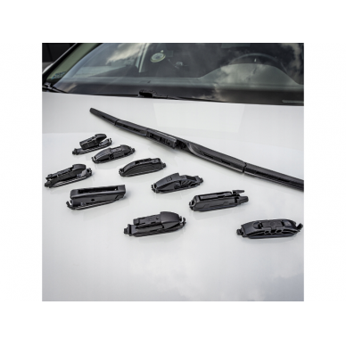 Hybrid wiper 700mm - 28'' PREMIUM QUALITY 9 adapters 1