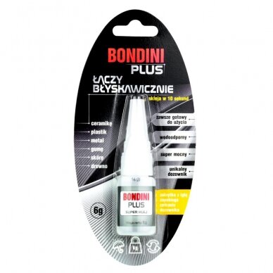 BONDINI Super Plus instant universal glue 10 sec. 6g.