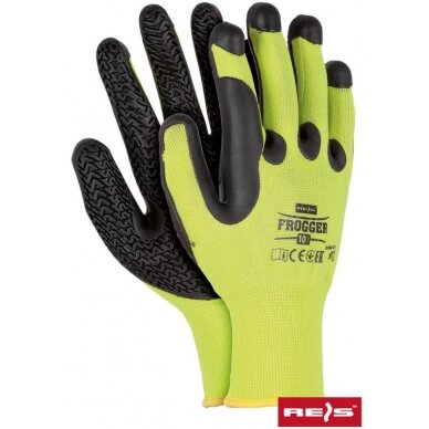 Work gloves coated with rubber - FROGGER (10 size)