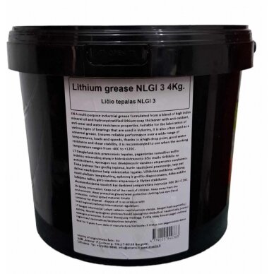 Lithium grease NLGI 3 4 kg ARZENA