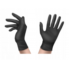 MA PROFESSIONAL - Nitrile gloves black - reinforced 5g. 100 pcs L-9 size