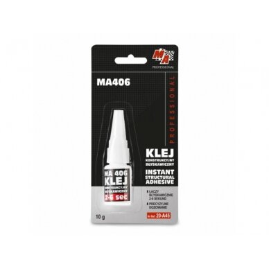 MA PROFESSIONAL - MA 406 Instant structural adhesive 2-6 sec.10g