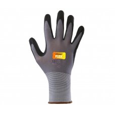 PREMIUM FLEX Work gloves coated with nitrile foam - resistant to abrasion (10 size)