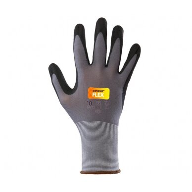 PREMIUM FLEX Work gloves coated with nitrile foam - resistant to abrasion (10 size)