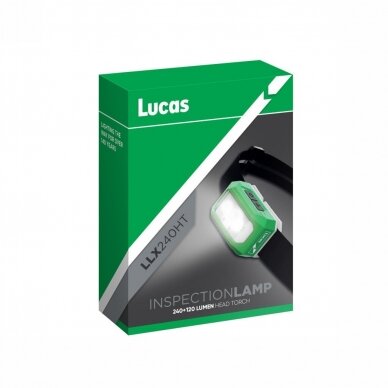 Spotlight on the head 240 Lumen COB LED + 120 Lumen Top LED light VISION PRO