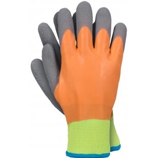 Winter work gloves coated with latex WINORANGE (10 size)